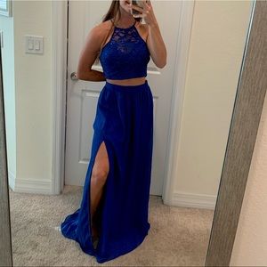 B. Darlin two piece prom dress